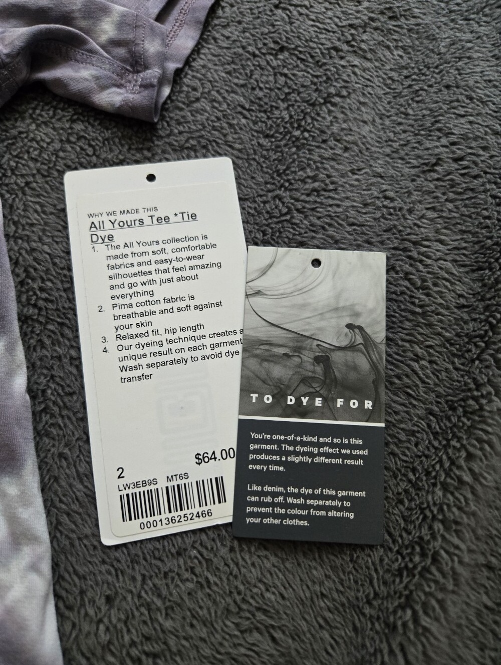 Lululemon All Yours Tie Dye Tee - Picture 3 of 5